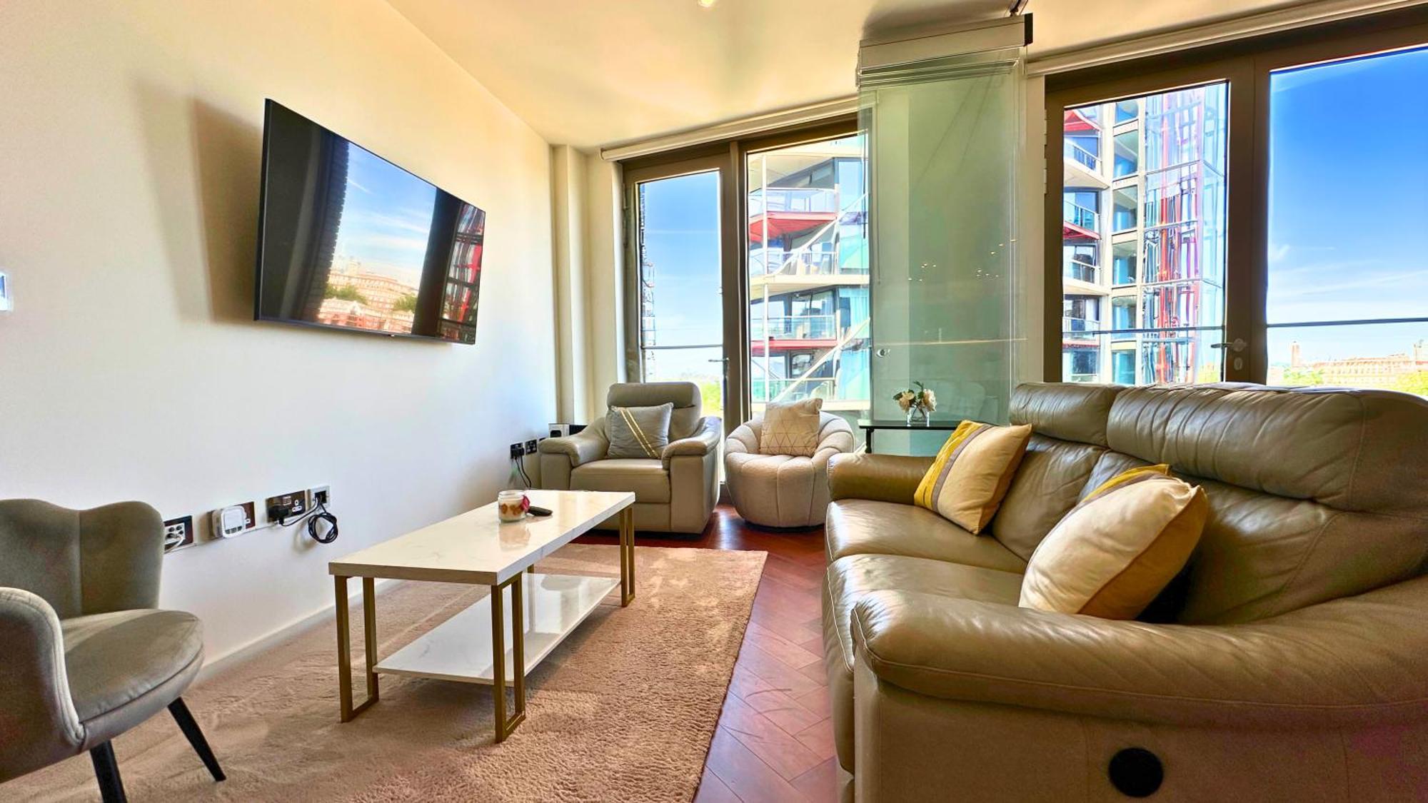 Lavish Penthouse River View Fast Wifi - Luxurylondonstays מראה חיצוני תמונה