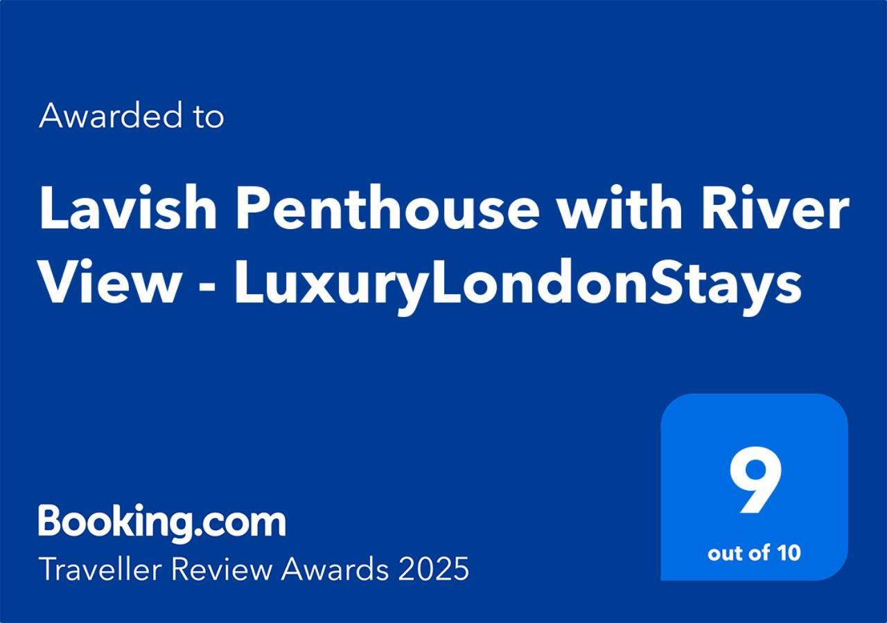 Lavish Penthouse River View Fast Wifi - Luxurylondonstays מראה חיצוני תמונה